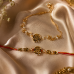 Premium Ganesha Bhaiya Bhabhi Rakhi Set