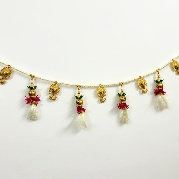 Pearl Ganesha Festive Decoration Toran for Door