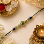Premium Blue & Green Rakhi