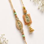 Premium Petal Shade Bhaiya Bhabhi Rakhi Set